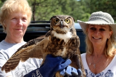 Jeanne Woodford, Cedar Run Wildlife Refuge, Dickens and Kathy McGuire, President, NJ Aid for Animals